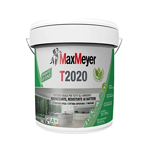 MaxMeyer Ademende binnenverf T2020, antibacterieel, wit, 14 l