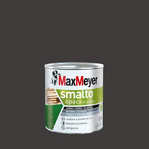 Offerta a tempo: Maxmeyer Smalto All'Acqua Poliuretanico Opaco Marrone 0,75 L - 40% da 30.90 € a 18.43 €