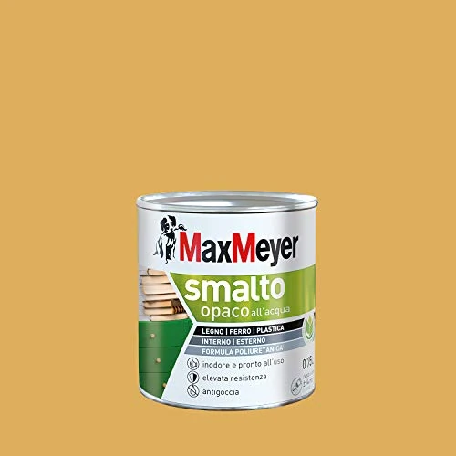 Maxmeyer 165369D300010 waterlak polyurethaan, mat, zomergeel, 0,75 l, 0,75 l