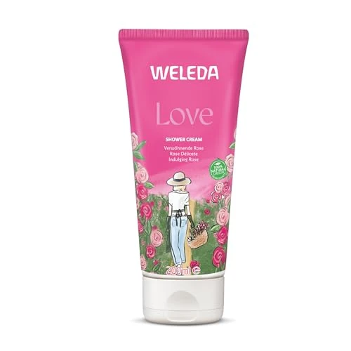 Offerta a tempo: Weleda Aroma Shower Love, bagno doccia dalla texture cremosa con aromi 100% naturali di rosa, gelsomino e ylang ylang, tollerabilità cutanea (1X200 ml) - 22% da 9.60 € a 7.49 €