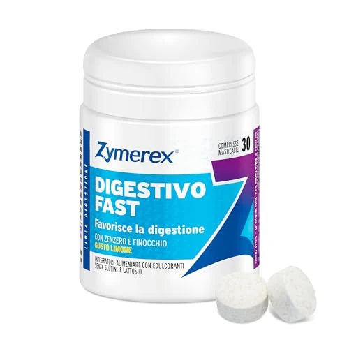 Offerta a tempo: Zymerex FAST | 30 compresse | Digestivo Con Finocchio e Zenzero | Assumere dopo i pasti | Senza glutine e lattosio | Adatto a vegetariani e vegani (l'imballaggio può differire) - 20% da 6.90 € a 5.50 €