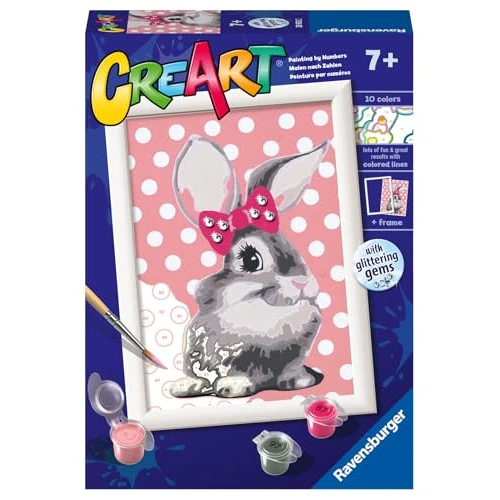 Limitiertes Angebot: Ravensburger CreArt Cuddly Bunny Paint by Numbers for Children - Painting Arts and Crafts Kits for Ages 7 Years Up von 13.08 EUR auf 13.08 EUR (Spare 0%)