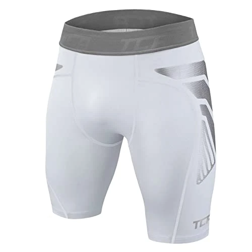 Limited-time offer: TCA Men's CarbonForce Pro Compression Base Layer Shorts Thermal Under Gear - White, XL from 14.99 £ to 9.99 £ (save 33%)
