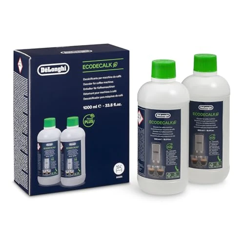 Limited offer: De'Longhi Original EcoDecalk Descaler for Fully Automatic Coffee Machine and Coffee Makers, Universal Descaler for 10 Descaling Processes, DLSC502, 2 x 500 ml, White from 19.90 EUR to 17.49 EUR (save 12%)
