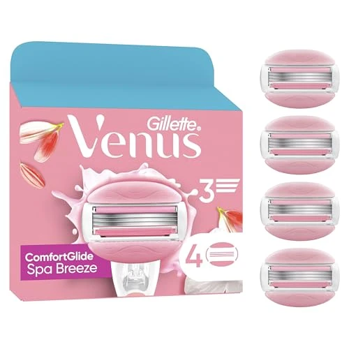 Offre limitée : Gillette Venus Comfortglide Breeze, Lames De Rasoir Femme, Spa Breeze, Rasage De Près En Douceur, 4 Lames De Recharges [OFFICIEL] de 13.88 EUR à 11.24 EUR (remise 19%)