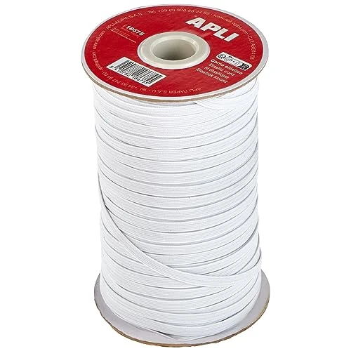 Limited-time offer: APLI 18675 5mm x 100m White Multi-Purpose Flat Bungee Cord (Ideal for Crafts) from 9.34 £ to 9.34 £ (save 0.00%)
