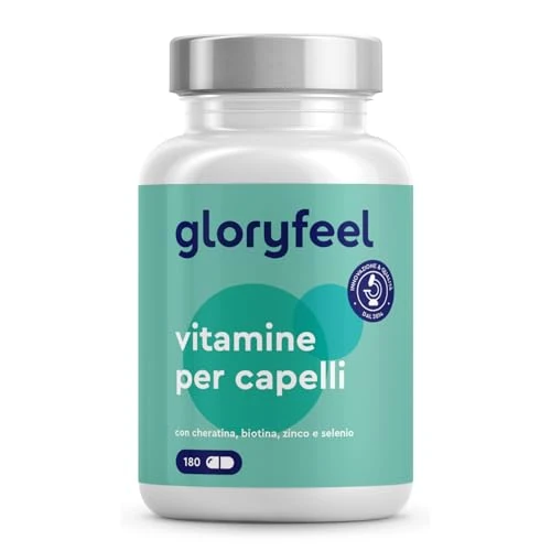 Tijdelijke aanbieding: Haar vitamines - 180 Capsules - Premium: Hooggedoseerd met keratine, biotine, selenium, zink, gierst extract, bioactieve B-vitaminen & meer - Laboratorium getest en zonder toevoegingen van 23.94 EUR naar 20.35 EUR (korting 15%)