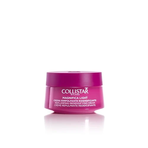 Offerta a tempo: Collistar Magnifica Crema Viso e Collo Rimpolpante Ridensificante Light, Crema ultra leggera a rapido assorbimento che riduce le rughe, Rimpolpa visibilmente il viso, senza siliconi, 50 ml - 48% da 85.00 € a 44.00 €
