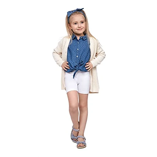 Offre limitée : SOFTSAIL Leggings Filles Collants De Cyclisme Courte Danse Sportive en Coton Respirant Confortable Extensible Blanc 11-12 Ans de 9.99 € à 9.49 € (5% de remise)