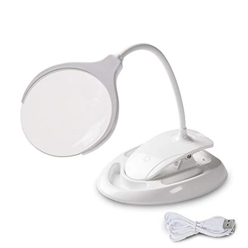 Offerta a tempo: Velamp Lord Lampada LED Ricaricabile con Lente 3×/8× – Illuminazione Dettagliata, Ricaricabile, Design 2-in-1 con Perno o Clip - 0.00% da 29.90 € a 29.90 €