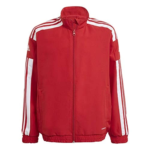 Offerta a tempo: adidas Unisex - Bambini Squadra 21 Presentation Jacket, Team Power Red/White — 33% da 45,00 € a 29,96 €