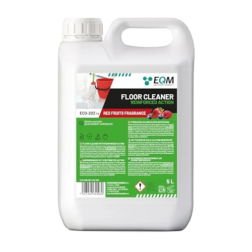 Offerta a tempo: EQM - ECO-202 - Detergente per superfici multiple - Azione rinforzata per una pulizia superiore - 5L - Alta capacità sgrassante e deodorante - Aroma a frutti ross - 0.00% da 26.06 € a 26.06 €