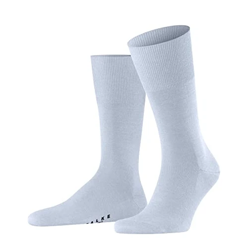 Limited offer: FALKE Men's Airport Knee-High Socks Breathable Climate-Regulating Odour-Neutralising Wool Cotton Long Thin Plain Elegant Flat Seam In The Toe Area For Dress Casual Business Looks 1 Pair from 26.08 EUR to 13.30 EUR (save 49%)