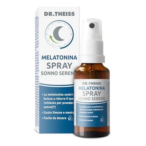 Dr. Theiss Dormitum + melatonina do dobrego snu 30 ml - Suplement w sprayu do snu i zasypiania, z ekstraktem z męczennicy, który wspomaga relaks w przypadku stresu i bezsenności