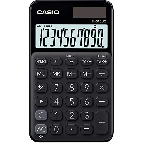 Oferta limitada: CASIO SL-310UC-BK - Calculadora, 0.8 x 7 x 11.8 cm, color negro de 8.99 EUR a 8.99 EUR (ahorro 0%)