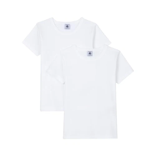 Oferta limitada: Petit Bateau A01FU, Camiseta de Manga Corta Niños (Pack de 2), Variante 1, 6 años de 14.95 EUR a 14.95 EUR (ahorro 0%)