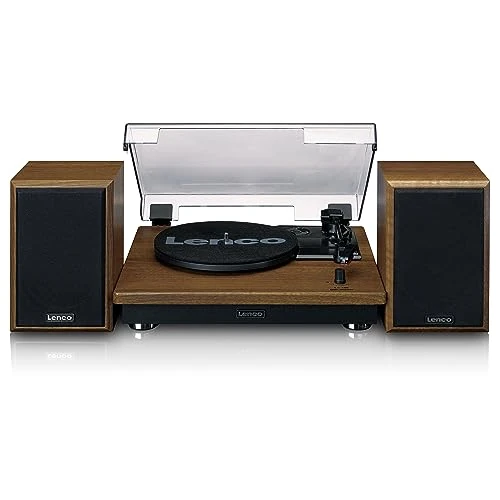 Offre limitée : Lenco LS-100 Hi-FI Platine Vinyle avec Bluetooth 5.0 - Tourne Disque avec Haut-Parleur Externe 2 x 10 W RMS - Transmission par Courroie - Arrêt Automatique - Bois de 169.00 € à 134.44 € (20% de remise)
