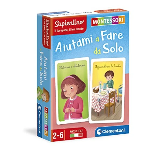 Limitiertes Angebot: Clementoni Karten Helfen Sie Mir, selbst zu Machen, Montessori 2 Jahre (Version in Italienisch), Lernspiel, Made in Italy, Mehrfarbig, 16318 von 10.72 EUR auf 10.72 EUR (Spare 0%)