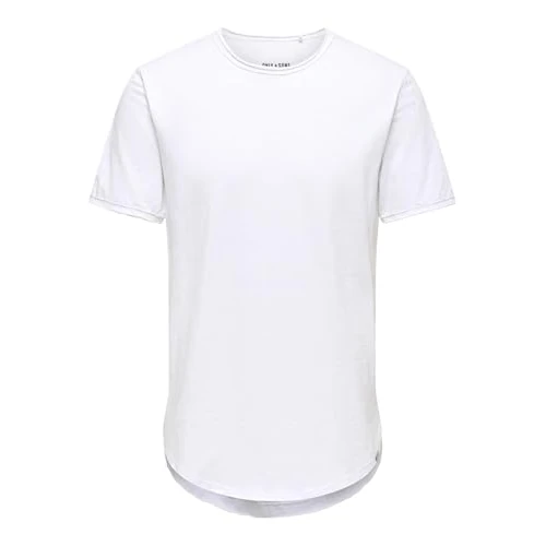 Offerta a tempo: ONLY & SONS Maglietta da Uomo ONSBENNE, Bianco, M - 47% da 16.99 € a 8.96 €