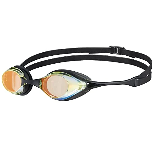 ARENA Cobra Original Swipe Mirror Gafas de Natación de Competición Unisex para Adultos, Gafas de Natación con Lentes de Espejo, Antivaho, Protección UV, 4 Puentes Nasales Intercambiables