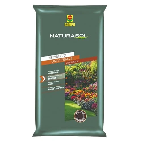 COMPO Naturasol Universale, Terriccio Universale, Per Piante Verdi e da Fiore, Sacco 20 L