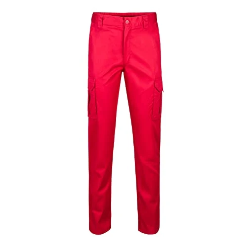 Limited-time offer: VELILLA Men's 103001 Miltipockets Pants, Red, Size 34 Work Utility Slim from 18.01 GBP to 18.01 GBP (save 0%)