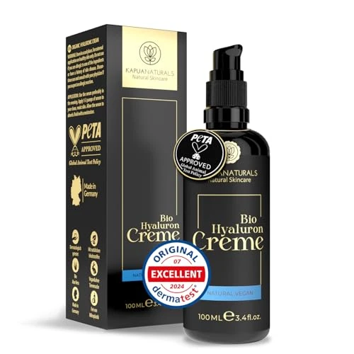 Offerta a tempo: Crema Viso Acido Ialuronico ad Alto Dosaggio 100ml + Olio di Argan + Aloe Vera + Olio di Cocco • Cosmetici Naturali ✓ Crema Viso Antirughe ✓ Crema Idratante Viso Pelle Mista Anti-Aging Giorno & Notte - 10% da 21.90 € a 19.76 €