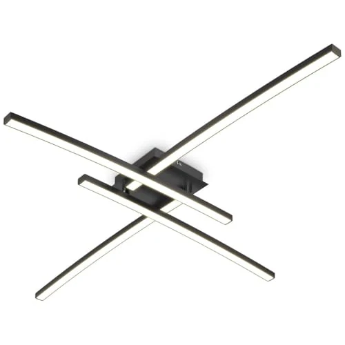Offre limitée : B.K.Licht I Plafonnier 20W I pivotant I 3000K blanc chaud I noir I 2200 lumen de 44.99 € à 44.99 € (0.00% de remise)