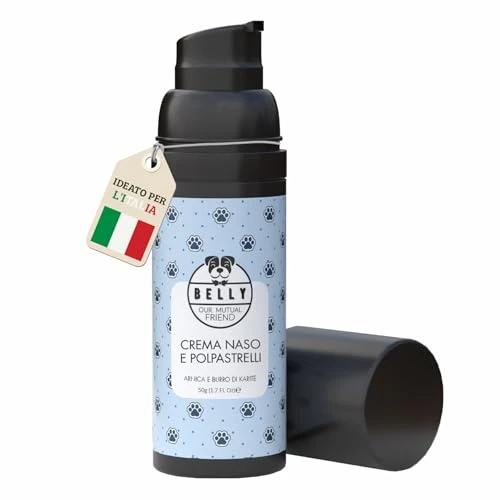 Offerta a tempo: Belly® Crema Polpastrelli Cane Neve, 50g – Idrata e Ripara da Ghiaccio, Sale, Freddo – 100% Naturale Burro Karitè, Arnica, Aloe Vera – Polpastrelli Screpolati e Tartufi Secchi - 35% da 19.99 € a 12.99 €
