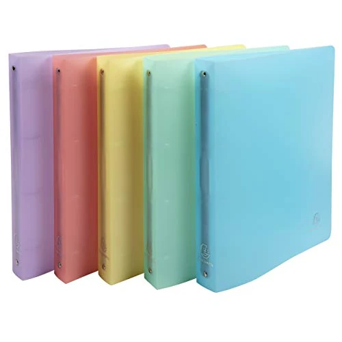 Limitiertes Angebot: Exacompta 51970E 5er Pack Premium Kunststoff-Ringbuch Chromaline aus mittelfestem transluzentem Polypropylen 4 Ringe Füllhöhe 30mm DIN A4 Plastikordner ideal für Büro und Schule farbig sortiert von 22.11 EUR auf 20.75 EUR (Spare 6%)