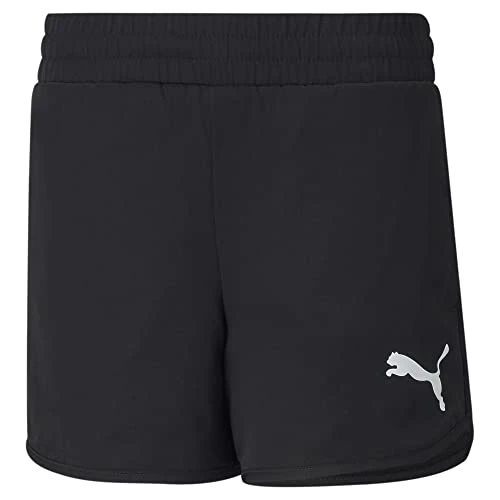 Offerta a tempo: Puma Active Shorts G – Pantaloncini da Bambina, Bambina, Pantalone Corto, 587008, Nero, 10 Anni - 64% da 19.95 € a 7.13 €
