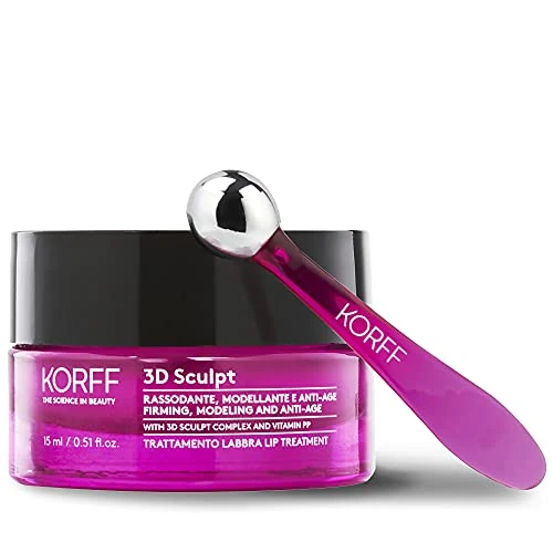 KORFF 3D Sculpt leczenie ust, tekstury krem efekt pulsujący, objętość, formuła przeciwstarzeniowa, 15ml