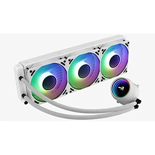 Offerta a tempo: Aerocool MIRAGEL360W, Raffreddamento a Liquido per CPU, Ventola 3x12cm ARGB, TDP 550W,Bianco - 57% da 116.50 € a 49.82 €