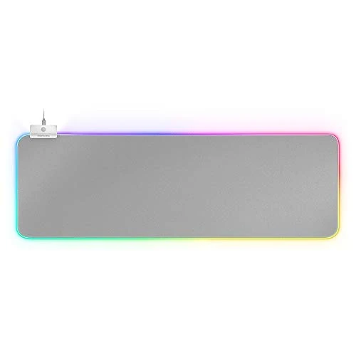 Limited-time offer: Mars Gaming MMPRGB2S XXL Mouse Pad RGB 12 Modes, 2 USB 2.0, White Silver from $48.11 to $48.11 (save 0.00%)