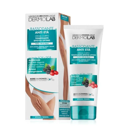 Offerta a tempo: Dermolab - Crema Corpo Rassodante Anti Età, per Tutti i Tipi di Pelle, Effetto Idratante e Rassodante, Combatte Efficacemente il Rilassamento e la Perdita di Tono, Dermatologicamente Testato, 200 ml - 42% da 16.85 € a 9.73 €