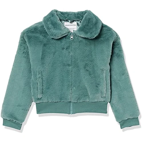 Zeitlich begrenztes Angebot: Amazon Essentials Kleinkind Mädchen Kunstfelljacke, Grün, 2T von 21.00 € auf 21.00 € (0.00% Rabatt)