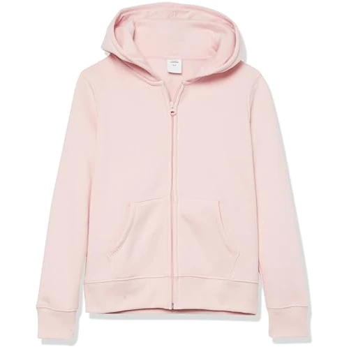 Offerta a tempo: Amazon Essentials Felpe con Cappuccio Foderate in Pile con Cerniera Bambine e Ragazze, Malva Chiaro, 9 Anni - 13% da 19.40 € a 16.90 €