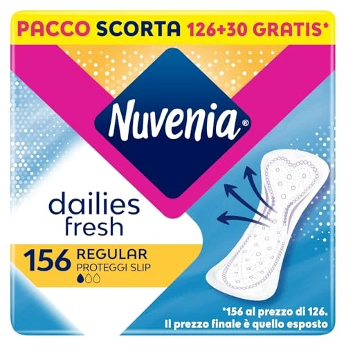 Oferta limitada: Nuvenia - Proteger slips regulares tensos - Superficie suave y óptima protección - 3 paquetes de 52 protectores slips de 7.35 EUR a 7.35 EUR (ahorro 0%)