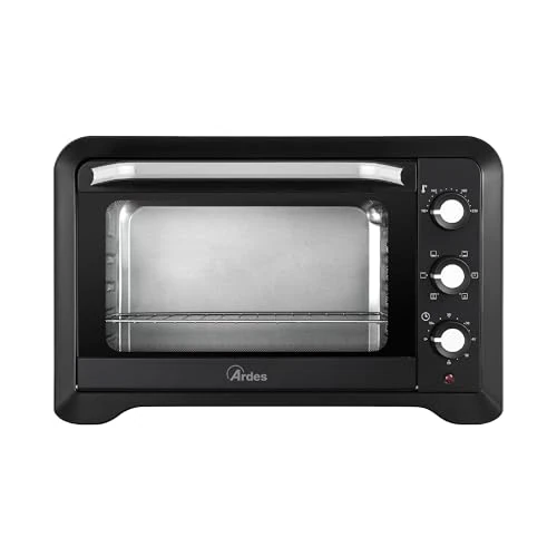 ARDES | Electric ventilated oven capacity 45 liters 6 functions cooking timer double glass with accessories MAGNUS AR6245PB