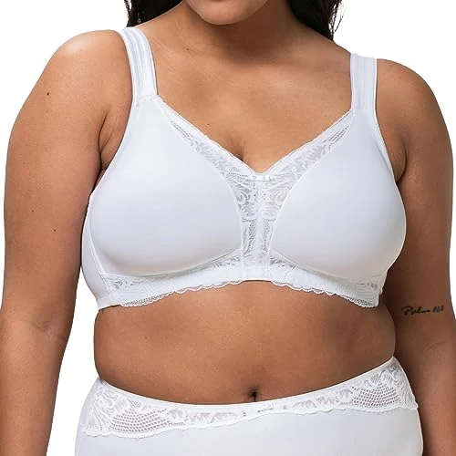 Offerta a tempo: Triumph Donna Modern Lace+Cotton N, Bra, WHITE, 8B - 12% da 50.00 € a 43.82 €