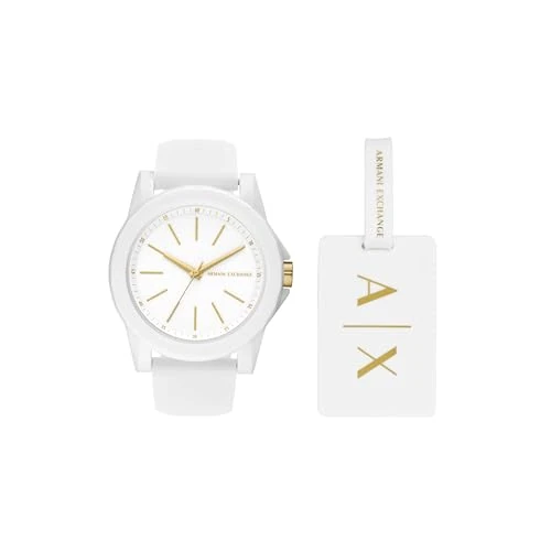 Oferta limitowana: Armani Exchange Watch For Women, Quartz Three hand movement and 40 mm Case Size with Silicone strap z 469.00 zł na 398.50 zł (oszczędź 15%)