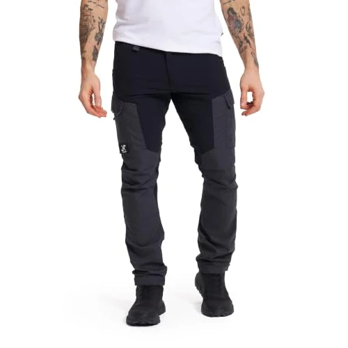 Offerta a tempo: RevolutionRace RVRC GP Pants, Pantaloni da Uomo, durevoli per Trekking e Altre attività all'Aria Aperta, Jet Black, L - 30% da 89.00 € a 62.00 €