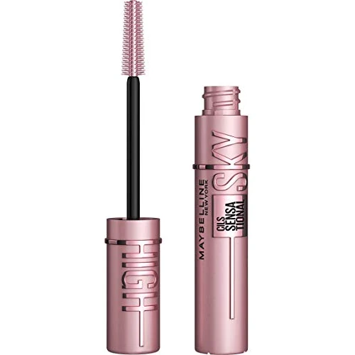 Maybelline Mascara, Lash Sensational Sky High Volumizing & Thickening, Eyelash Lengthening, Flake-Free Formula, Washable Mascara Infused with Bamboo Extract, Full Volume Mascara, Colour: Black