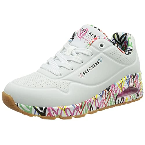 Skechers Uno-Loving Love 155506-WHT, Womens Sneakers, White, 37,5 EU