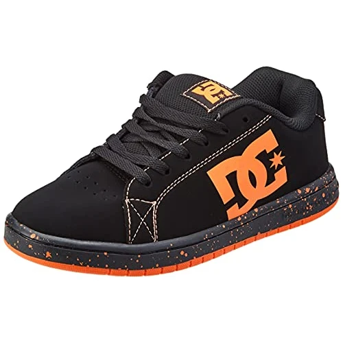Offerta a tempo: DC Shoes Gaveler - Scarpe In Pelle, Scarpe da Ginnastica Uomo, Nero Arancione, 42 EU - 0.00% da 44.95 € a 44.95 €