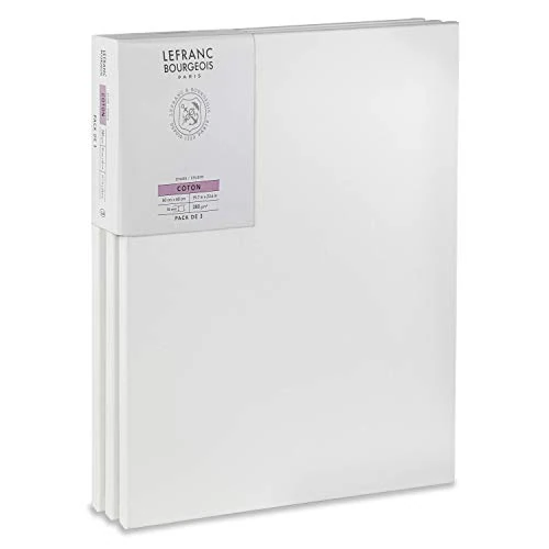 Oferta limitowana: Lefranc Bourgeois 301354 stabilne blejtramy z drewna świerkowego, białe zagruntowane płótno do farb akrylowych i olejnych, 100% bawełna, 50 x 60 cm z 167.67 zł na 167.67 zł (oszczędź 0.00%)