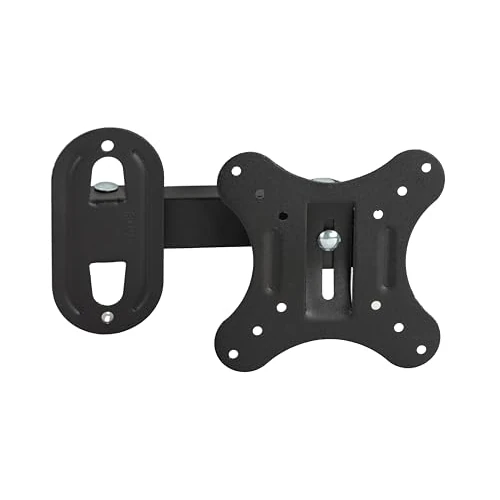 Offerta a tempo: Link LKBR46 – Staffa da Muro 2 Snodi per Monitor 14"-27" Fino a 20 kg – Compatibile VESA 75x75, 100x100 mm – Movimento Orizzontale 90° e Verticale 15° – Estensione 42-192 mm – Colore Nero - 27% da 14.18 € a 10.37 €