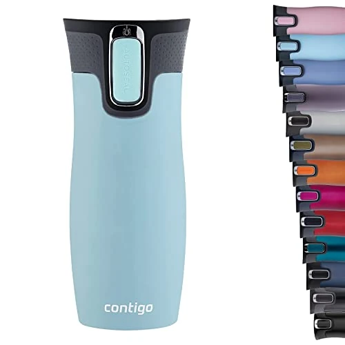 Offerta a tempo: Contigo West Loop AUTOSEAL tazza termica, acciaio inox, bicchiere termico, tazza caffè da viaggio, senza BPA, mug termica a tenuta stagna, coperchio easy-clean, bevande calde fino a 5 ore, 470 ml - 22% da 34.95 € a 27.41 €