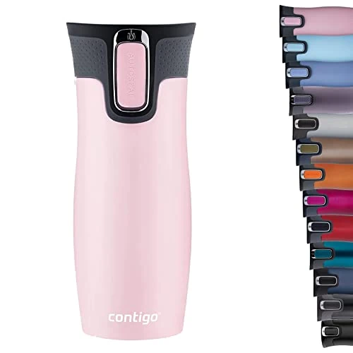 Limited offer: Contigo West Loop Autoseal Travel Mug, Stainless Steel Thermal Mug, Vacuum Flask, Leakproof Tumbler, Coffee Mug with BPA-Free Easy-Clean Lid from 34.95 EUR to 22.89 EUR (save 35%)