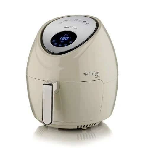 Offre limitée : Ariete Airy Fryer XXL 4618, Friteuse à Air 7 Litre, Minuterie 60 Minutes, Ecran LCD et Tactile avec 7 Modes de Cuisson, Température Maximale 200° C, Capacité 2.5kg, 1800W, Beige de 100.00 € à 74.73 € (25% de remise)